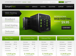 web hosting templates