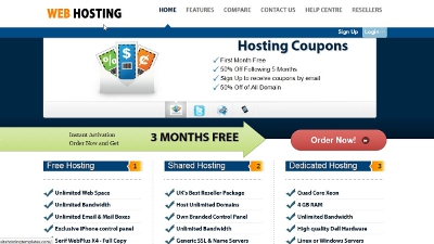 web hosting templates