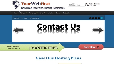 web hosting templates